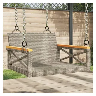 vidaXL Hängesessel Grau 63x62x40 cm Poly Rattan