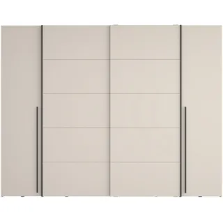 Forte Schwebetürenschrank Narago 270,3 x 210,5 x 61,2 cm Beige