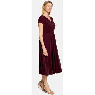 Vera Mont Cocktailkleid Glitzer-Look Aubergine 44