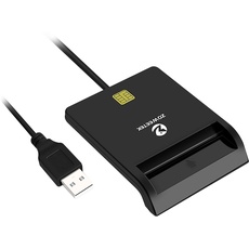 ZOWEETEK Ausweisleser, elektronischer Ausweis, kompatibel mit allen USB-Ausweiskarten.