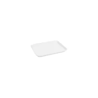SCHNEIDER Platten aus Melamin, Glatte, rechteckige Auslagetabletts für die hochwertige Warenpräsentation, Maße: 190 x 150 x 17 mm, weiß