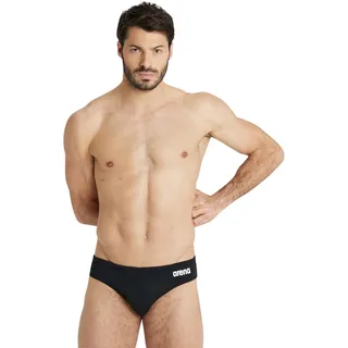 Arena Badehose Team Herren Slip Black/White 5