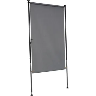 Angerer Seitenmarkise 150 x 225 cm grau Polyacryl