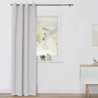 Verdunkelungsvorhang LICHTBLICK ORIGINAL "Verdunklungsvorhang mit Ösen, verdunkelnder Stoff (1 Stück)" Gr. 2, weiß, B:140cm H:175cm, Polyester, Polyester, Gardinen, Verdunkelungsvorhang, blickdicht, Verdunklung
