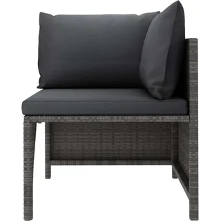 VidaXL 313493, Grau, Rattan, Stahl, Erwachsene & Kinder, 57 cm - Grau