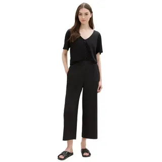 Tom Tailor Regular Fit Culotte mit Streifenmuster, black, L