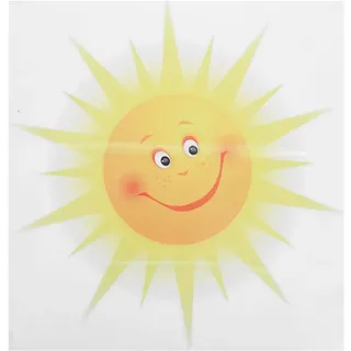 IMIKEYA Sonne Wandaufkleber Lächelnde Sonne Wandtattoo Wandsticker Wandaufkleber Wanddeko für Wohnzimmer Schlafzimmer Kinderzimmer