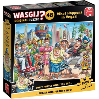 JUMBO Spiele Wasgij Original 48 - Was in Vegas passiert! 1000 Teile,