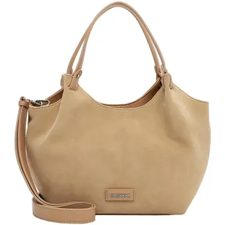 Shopper EMILY & NOAH "Shopper E&N Jeanna", Damen, Gr. B/H/T: 35cm x 24cm x 10cm 0, beige (sand 420), Polyurethan, Taschen Shopper