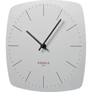 Kienzle Modern DCF Funkwanduhr 24,6 cm geräuschlos weiß rahmenlos - Weiß