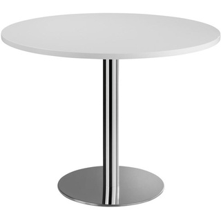 Hammerbacher Bistrotisch weiß 100,0 x 100,0 x 74,5 cm