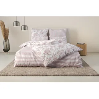 otto home andas Bettwäsche »Nordby« 2 tlg. Bettwäsche aus Baumwolle, skandinavisches Design, ab Größe 135x200 cm, rosa