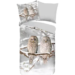 Muller Textiles good morning Wendebettwäsche Febe grau