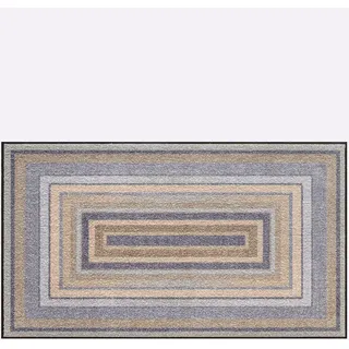 Fußmatte HEINE HOME Gr. 1, grau (grau, taupe), B:30cm H:7mm L:70cm, Kunstfaser, Polyamid, Teppiche, Fußmatte