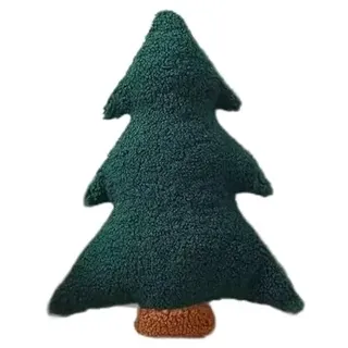 JINJIASC Weihnachtskissen, Weihnachtsbaum-geformte Kissen Set von niedlichen Weihnachts werfen Kissen weiche gefüllte Sofakissen für Zuhause Schlafzimmer Couch Dekorationen (Weihnachtsbaum)