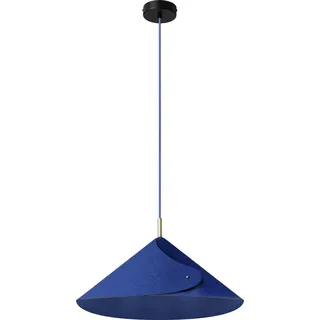 OSRAM Decor Flip Pendelleuchte E14 Blau 500mm, Hängelampe, Filz, Stahl, mit einstellbarem Lampenschirm - Blau