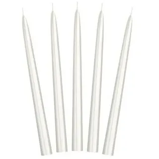 Partydeco Spitzkerze 24 cm 10 St. perlmutt