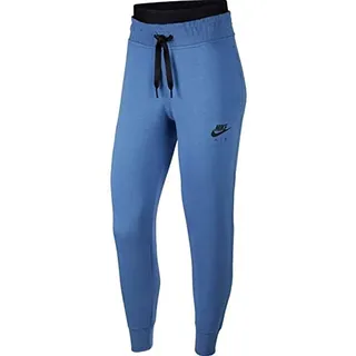 Nike Damen W NSW Air FLC Hose, Blau (indigo storm/Black), M