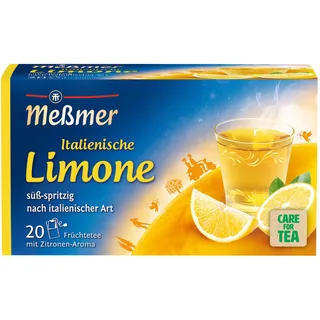 Meßmer Ländertee | Italienische Limone | Früchtetee mit Zitronen-Aroma | 20 Teebeutel | süß-spritzig