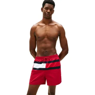 Tommy Hilfiger Herren Medium Drawstring Um0um03474 Badehose, RED (Raspberry Juice), XXL