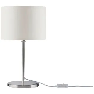 Paulmann Tischleuchte , Creme , Metall, Textil , 45 cm , Nur In Filialen Erhältlich