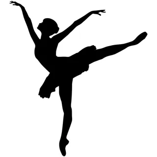 Wandtattoo „Ballerina“ für Klassenzimmer, Tanz, Ballett, Ballerina, Tanzen, entfernbarer Wandaufkleber, Deko-Kunst, Aufkleber, Geschenk, Tapete, klein – 28x31cm
