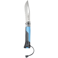 Opinel Unisex – Erwachsene Nr.8 Outdoor Messer, Blau, 19.2