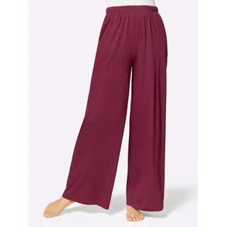 Jogginghose FEEL GOOD, Damen, Gr. 40/42, Normalgrößen, bunt (marine, bordeaux), 50% Baumwolle, 50% Viskose, unifarben, Hosen Jogginghose