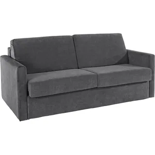 PLACES OF STYLE Schlafsofa »GOLDPOINT 182cm, Dauerschläfer, Liegefläche 140/200 cm, 3-Sitzer mit Bettfunktion, Bonell-Federkernmatratze grau