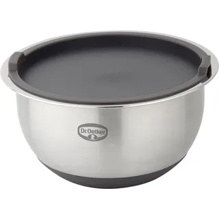 Dr. Oetker Rührschüssel Silber/Braun-Grau 2,5 L