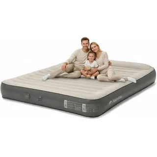 Luftmatratze 1/2/3 Personen mit wiederaufladbarer elektrischer Luftpumpe 25cm Selbstaufblasbare Luftbett Premium-Gästebett Camping Heimgebrauch (3 Personen/200 x 180 x 25 cm)