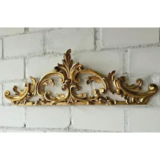 Generisch Wanddeko Gold Wandrelief 77x26 Wanddekoration Antik Türdekoration/bogen Wandbild Deko Türbogen Wandbehang Wandskulptur accessoires Wandobjekt C1521 (Gold)