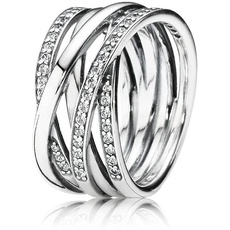 Bild von Damen-Ring 925 Silber Zirkonia weiß Gr. 54 (17.2)