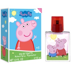 Air-Val Pig Parfüm für Kinder: Duft in Glasflakon mit Motiv von Wutz und ihrem Bruder George, Eau de Toilette (30 ml)