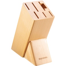 Tescoma Noblesse Messerblock für 6 Messer und Geflügelschneider/Schärfer, Holz