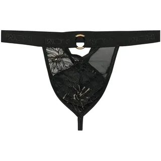 String WOH "String Pure Seduction G-String 1er Pack", Herren, Gr. L, schwarz, Obermaterial: 83% Polyamid PA. 11% Elasthan EL. 6% Metall MT., Unterhosen String