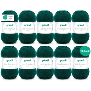 Gründl Strickgarn Tannengrün 50 g 10 St.