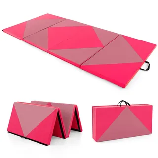 Costway Sportmatte Rosa