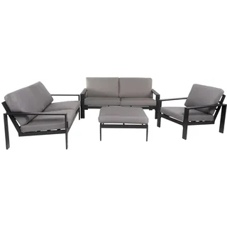 Home Deluxe Rio XL Loungeset schwarz/grau