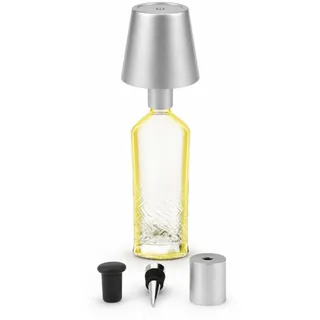 AddLiving Flaschenlampe Silber