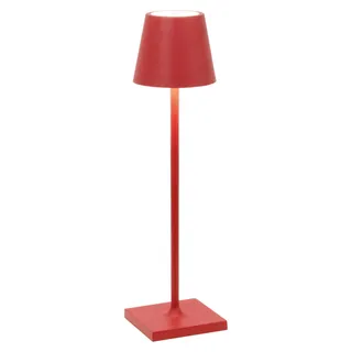 Poldina Pro Micro Red wiederaufladbare und dimmbare LED-Tischleuchte mit einer Akkulaufzeit von bis zu 12 Stunden - Rot