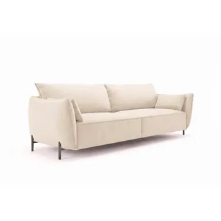 Kaiser Möbel Sofa 3-Sitzer für Terrasse und Garten, Stoff Sunlight, Ecru, Sunmee , Holz , 188x90x95 cm , Gartenmöbel, Loungemöbel, Gartensofas & Loungesofas