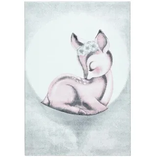 Ayyildiz Teppiche "Bambi 850", rechteckig 11 mm Höhe auch in rund, Rehkitz Motiv, Kurzflor,