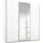 Schwebetürenschrank TOMA 203 x 229 x 62 cm Weiß