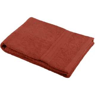 Lovely Casa – Badetuch – Größe 30 x 50 cm – 100% Bio-Baumwolle – Farbe Terracotta – Modell Lagune – Wäsche bei 40 °C – außergewöhnliche Qualität