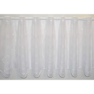 Stickereien Plauen Scheibengardine »Punta« Stangendurchzug 1 Stk. tlg., weiß