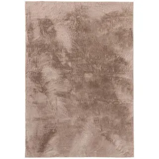 benuta Kunstfellteppich Furry Taupe 80x150 cm , Kunststoff , Uni , Rechteckig , 80x150 cm , Oeko-Tex® Standard 100 , pflegeleicht , Teppiche und Böden, Teppiche, Schaffelle & Kuhfelle