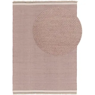 benuta Pop Wollteppich Karla Pink 120x170 cm , Textil , Beton Optik , Rechteckig , 120x170 cm , Gots , pflegeleicht , Teppiche und Böden, Teppiche, Schafwollteppiche