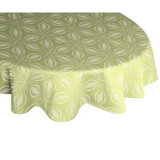 ADAM Audio Tischdecke Retro Floret Ø 145 cm Grün