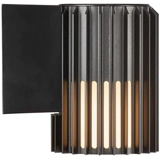Nordlux AUßENWANDLEUCHTE , Schwarz , Metall , zylindrisch , 16.8 cm , Lampen & Leuchten, Leuchtenserien